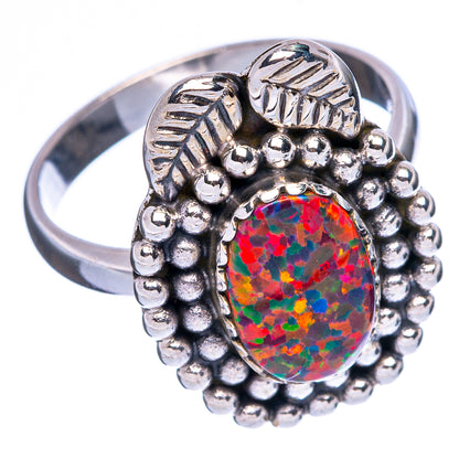 Synthetic Opal Ring Size 8 (925 Sterling Silver) R146273