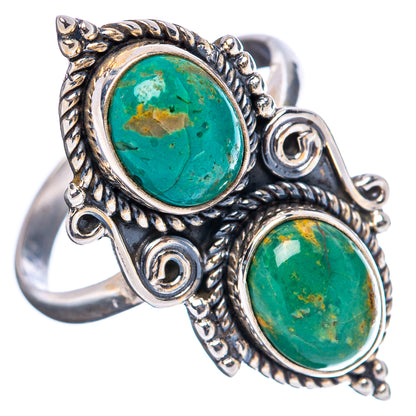 Mohave Turquoise Ring Size 8 Adjustable (.925 Sterling Silver)