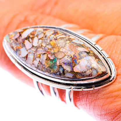 Large Brecciated Ethiopian Opal Ring Size 9.25 (925 Sterling Silver) RING140227
