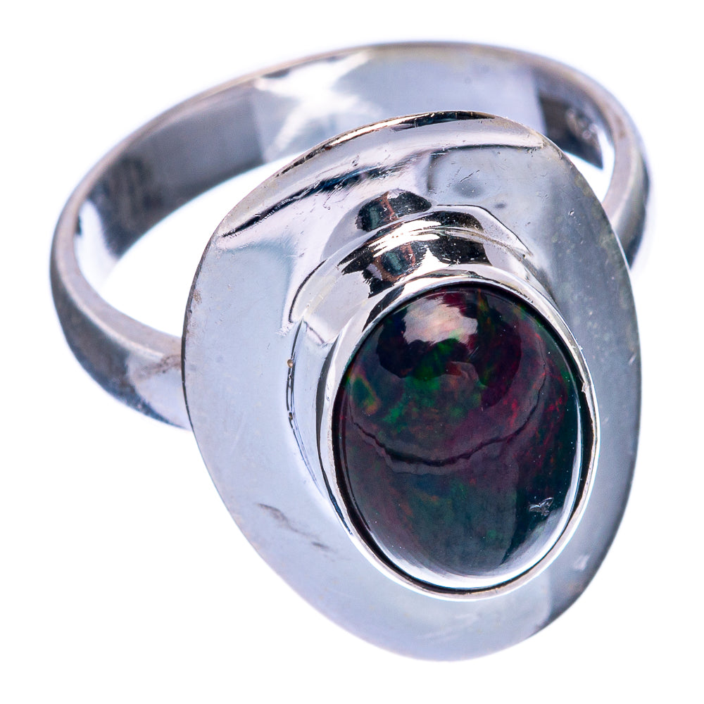Black Opal Ring Size 6.75 (925 Sterling Silver) R144598