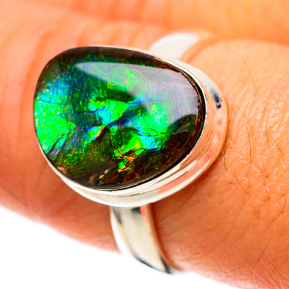 Canadian Ammolite Ring Size 8 (925 Sterling Silver) RING138683
