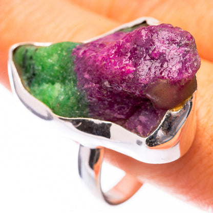 Large Ruby Zoisite Ring Size 13 (925 Sterling Silver) R141437