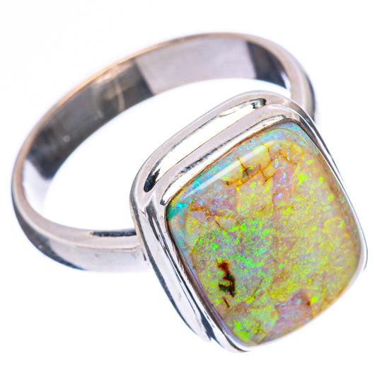 Rare Sterling Opal Ring Size 6.75 (925 Sterling Silver) R4320