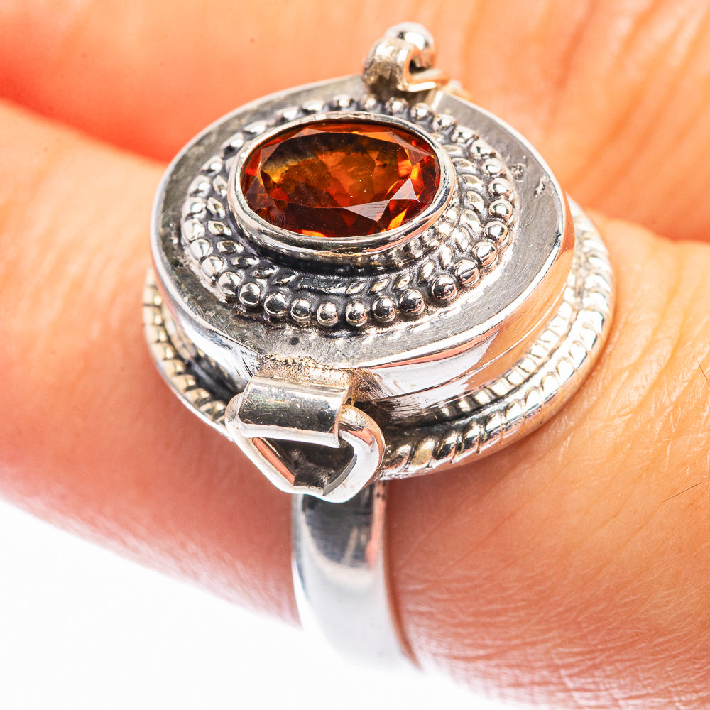 Poison Mandarin Citrine Ring Size 7 (925 Sterling Silver) R142258