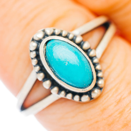 Mojave Turquoise Ring Size 8 (.925 Sterling Silver)