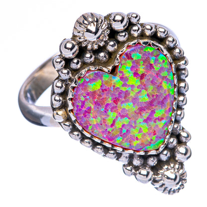Synthetic Opal Ring Size 7.25 (925 Sterling Silver) R146197