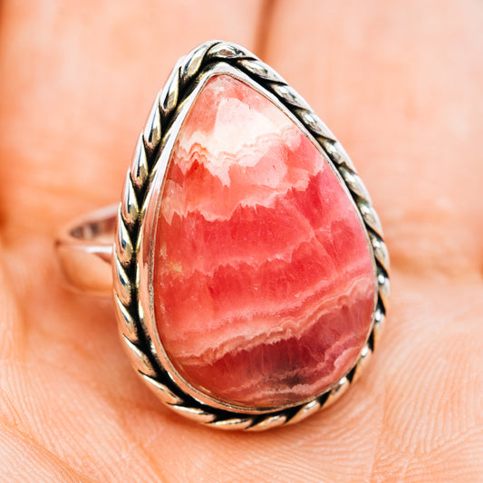 Premium Rhodochrosite Ring Size 6 (.925 Sterling Silver)