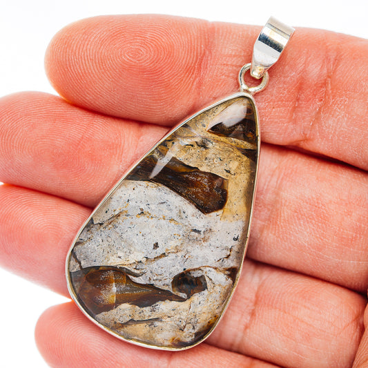 Premium Rock Calcy Pendant 2 1/8" (.925 Sterling Silver)