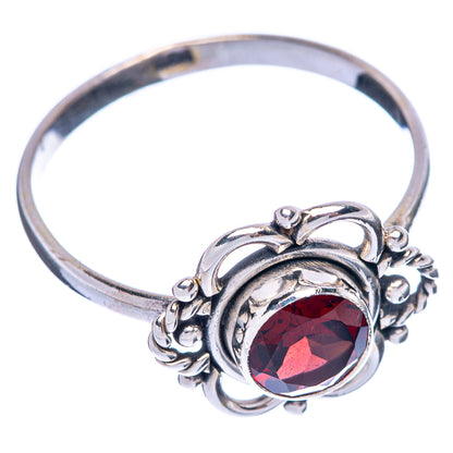 Garnet Dainty Ring Size 8 (925 Sterling Silver) R145699