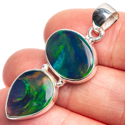 Aura Opal Pendant 1 5/8" (925 Sterling Silver) P39225