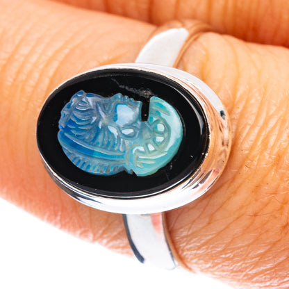 Opal Cameo Ring Size 8 (925 Sterling Silver) R5092