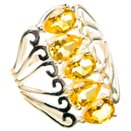 Faceted Citrine Ring Size 9 (925 Sterling Silver) RING139162