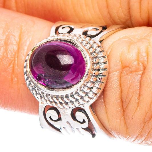 Garnet 925 Sterling Silver Ring Size 6 (925 Sterling Silver) R6310