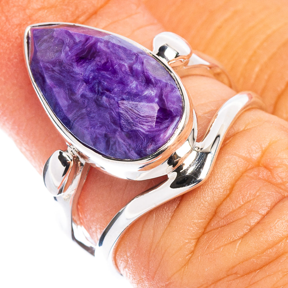 Premium Charoite Ring Size 5.5 (925 Sterling Silver) R7897