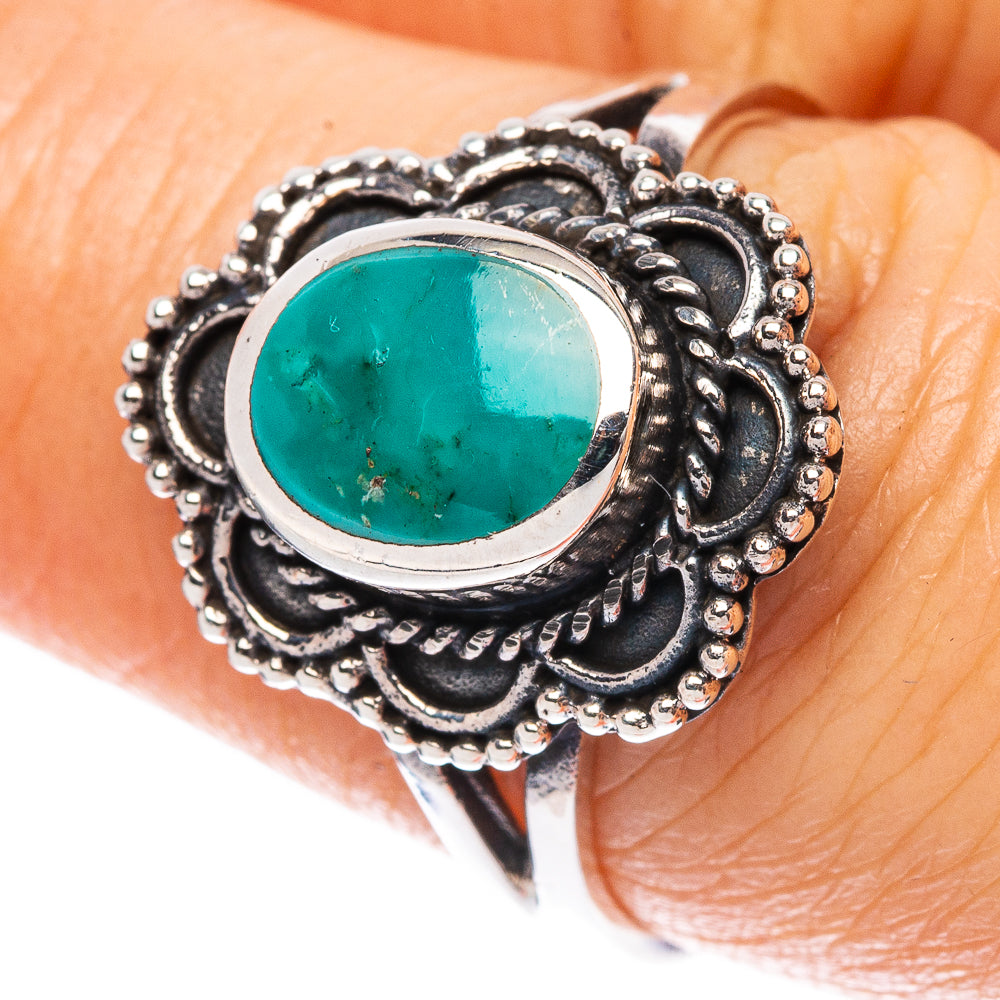 Arizona Turquoise Ring Size 7.5 (925 Sterling Silver) R2499
