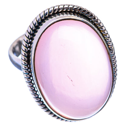 Rose Quartz Ring Size 6.5 (925 Sterling Silver) R141116