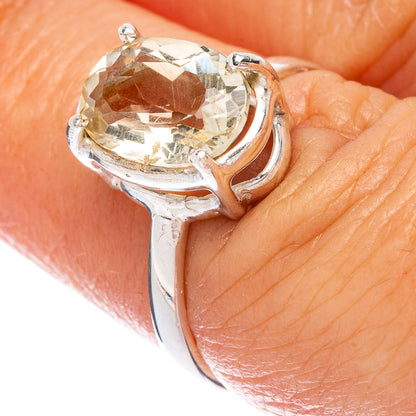 Yellow Labradorite Ring Size 6.75 (925 Sterling Silver) R146658