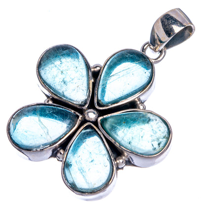 Blue Fluorite Pendant 1 1/2" (925 Sterling Silver) P39799
