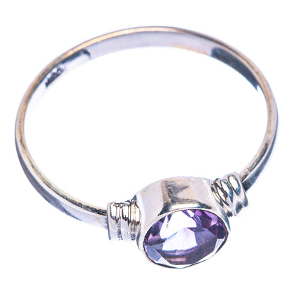 Faceted Amethyst Dainty Ring Size 6.5 (925 Sterling Silver) R1094