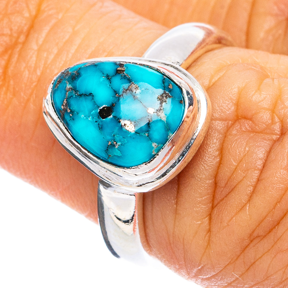 South Hills Turquoise Ring Size 6 (925 Sterling Silver) R8204