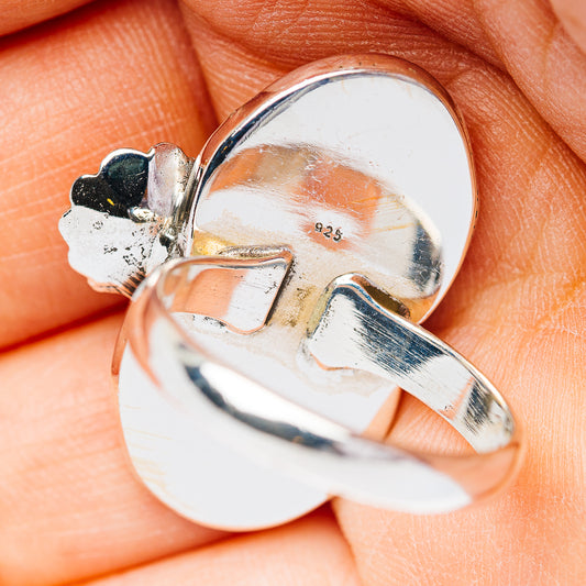 Exclusive Southwestern Style White Buffalo Turquoise Ring Size 9 (.925 Sterling Silver)