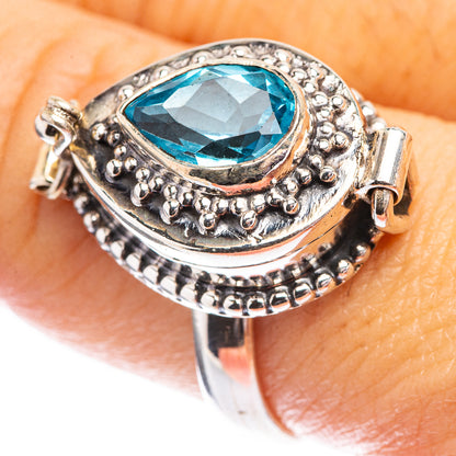 Poison Blue Topaz Ring Size 9 (925 Sterling Silver) R142684