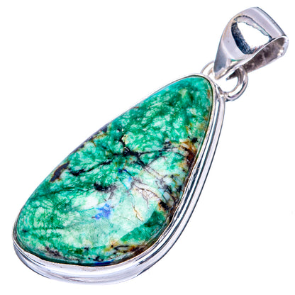 Azurite 925 Sterling Silver Pendant 1 5/8" (925 Sterling Silver) P42633