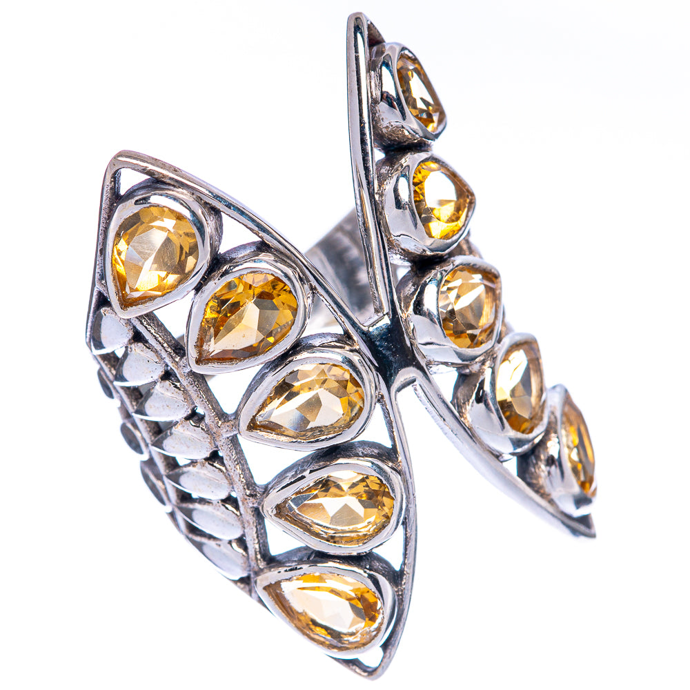 Large Faceted Citrine Ring Size 6 (925 Sterling Silver) R144649