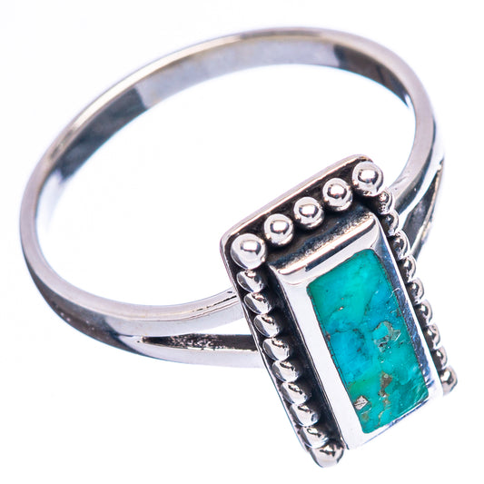 Rare Arizona Turquoise Ring Size 8.5 (925 Sterling Silver) R4458