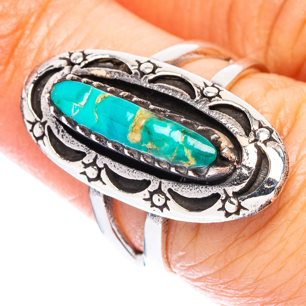 Rare Arizona Turquoise Ring Size 6.5 (925 Sterling Silver) R147037