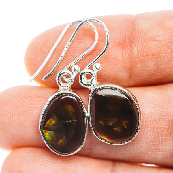 Premium Mexican Fire Agate Earrings 1 1/4" (.925 Sterling Silver)