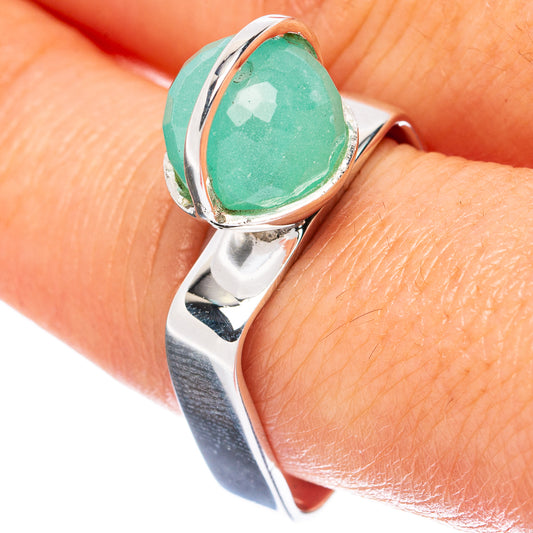 Premium Amazonite Ring Size 8 (925 Sterling Silver) R3602