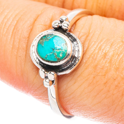 Rare Arizona Turquoise Ring Size 8.5 (925 Sterling Silver) R4894