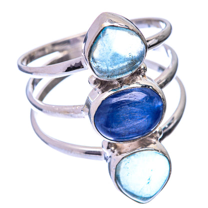 Kyanite, Blue Fluorite Ring Size 10 (925 Sterling Silver) R140958