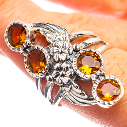 Faceted Citrine Ring Size 8.75 (925 Sterling Silver) R142930