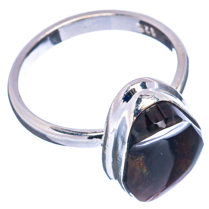 Rare Mexican Fire Agate Ring Size 8 (.925 Sterling Silver)