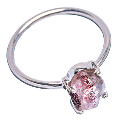 Faceted Cacoxenite Ring Size 8 (.925 Sterling Silver)