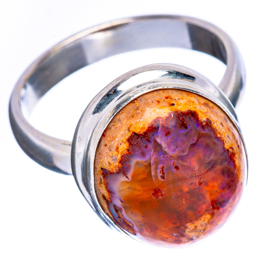 Mexican Fire Opal Ring Size 6.75 (925 Sterling Silver) R2409