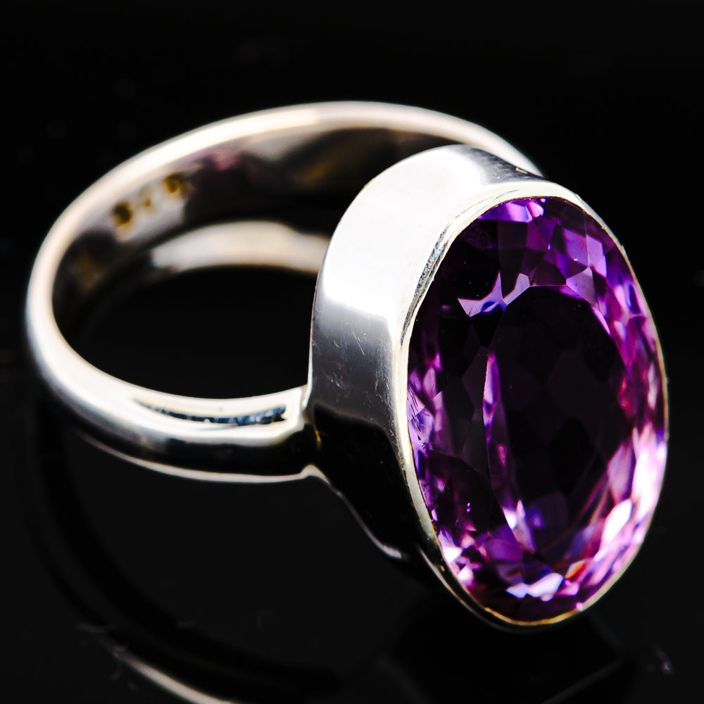 Premium Brazilian Amethyst Ring Size 5 Adjustable (.925 Sterling Silver)