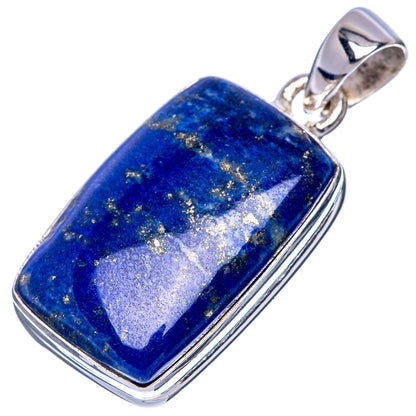 Lapis Lazuli Pendant 1 3/8" (925 Sterling Silver) P41452