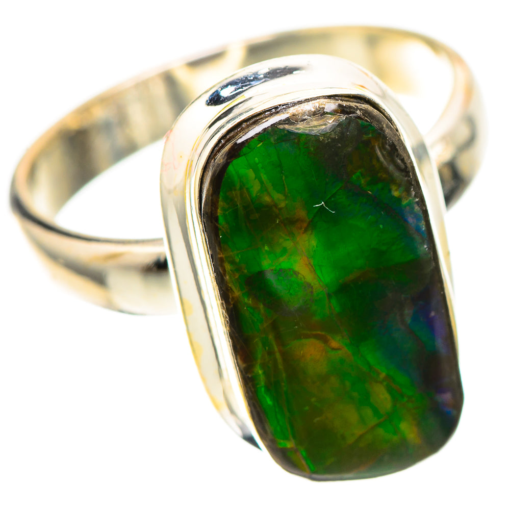 Canadian Ammolite 925 Sterling Silver Ring Size 7 (925 Sterling Silver) RING139407