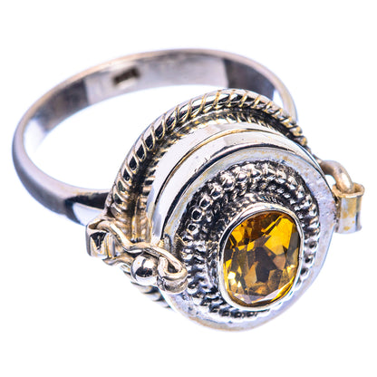 Poison Faceted Citrine Ring Size 9 (925 Sterling Silver) R142412