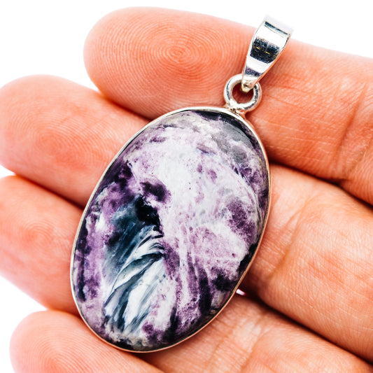 Large Premium Kammererite Pendant 2" (.925 Sterling Silver)