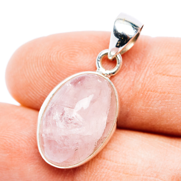 Premium Morganite Pendant 1 1/8" (.925 Sterling Silver)