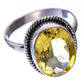 Faceted Citrine Ring Size 10.75 (925 Sterling Silver) R140744