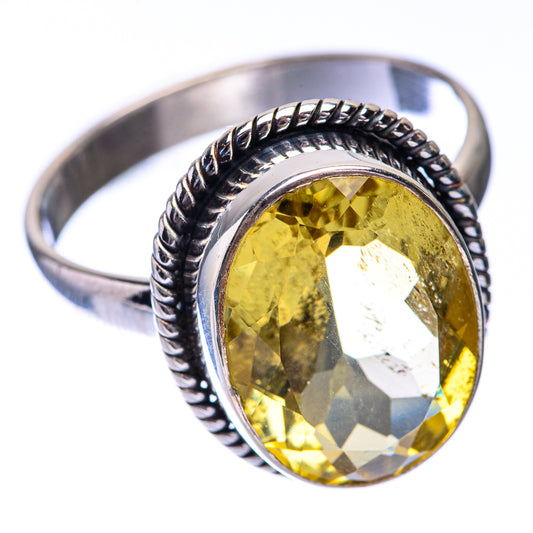 Faceted Citrine Ring Size 10.75 (925 Sterling Silver) R140744