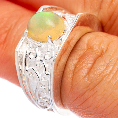 Rare Ethiopian Opal Ring Size 6 (925 Sterling Silver) R146004