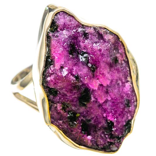 Large Rough Ruby Zoisite Ring Size 11 (925 Sterling Silver) RING137921