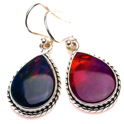 Aura Opal Earrings 1 3/8" (925 Sterling Silver) EARR432125