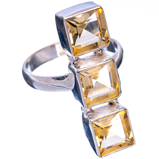 Large Faceted Citrine Ring Size 9.75 (925 Sterling Silver) R144680